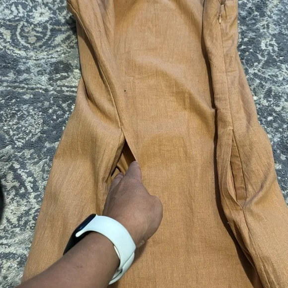 Abercrombie & Fitch linen Squareneck dress Size Large - Picture 7 of 13